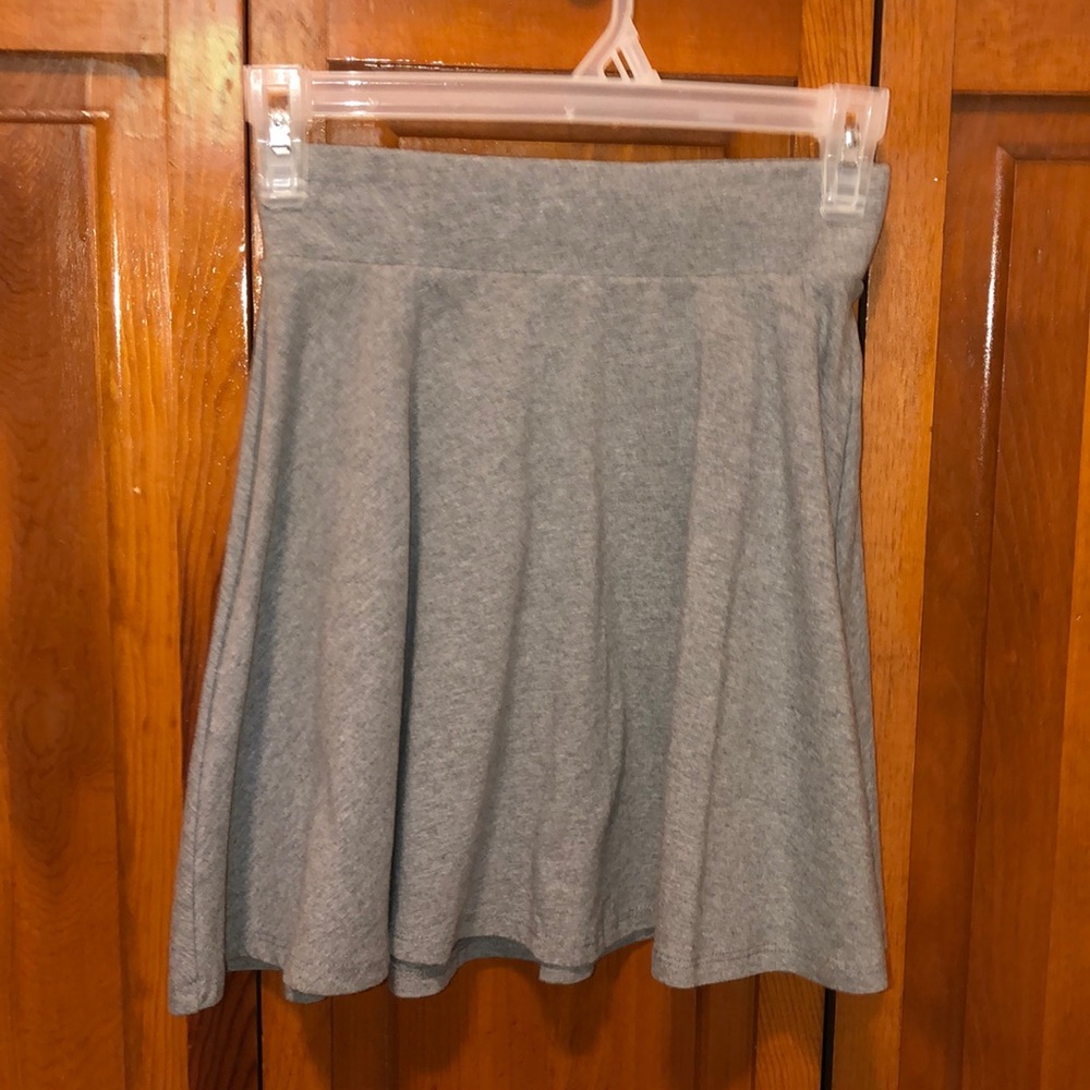 Grey Skater Skirt